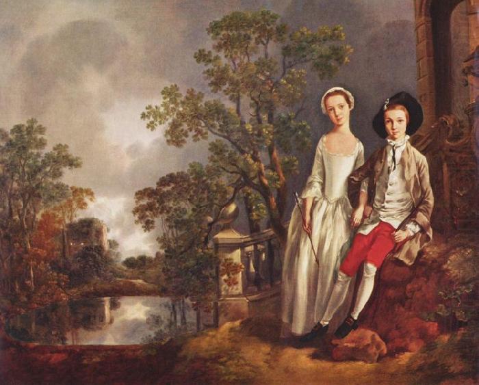 Thomas Gainsborough Heneage Lloyd and His Sister china oil painting image